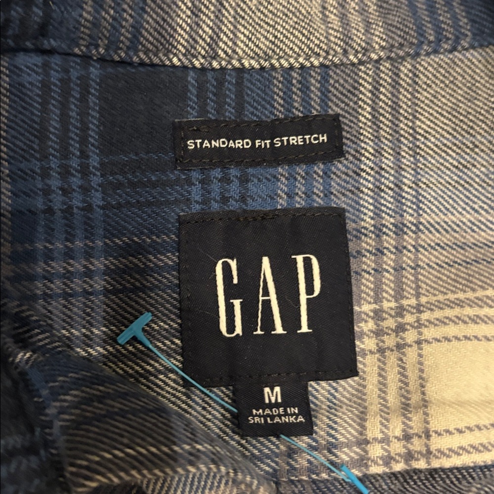 Gap Standard Fit Stretch Button Down Plaid Shirt,… - image 3